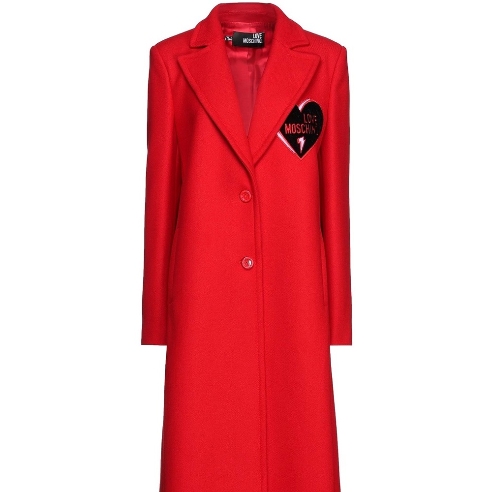 🔥🔥🔥Love Moschino red long coat size 6 US🔥🔥🔥